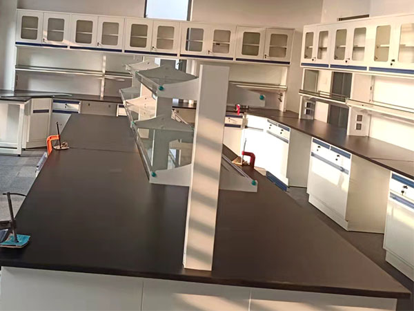 全鋼實驗臺帶吊柜灰白 全鋼實驗臺帶吊柜