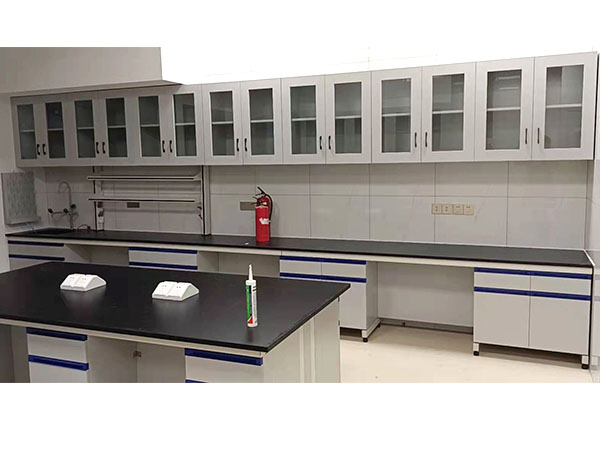 鋼木實(shí)驗(yàn)臺(tái)帶吊柜灰白色 鋼木實(shí)驗(yàn)臺(tái)帶吊柜